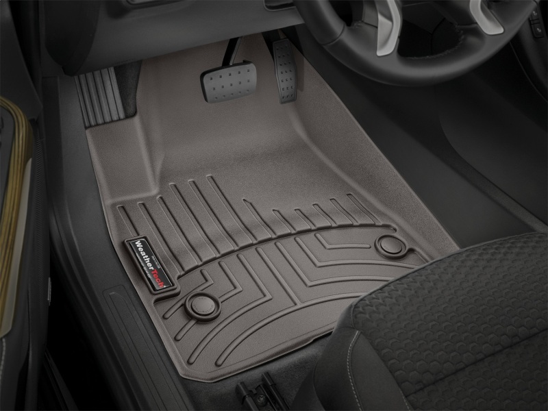 GMC Acadia Denali FloorLiner - Front - WeatherTech - DigitalFit - Cocoa - `17-`27