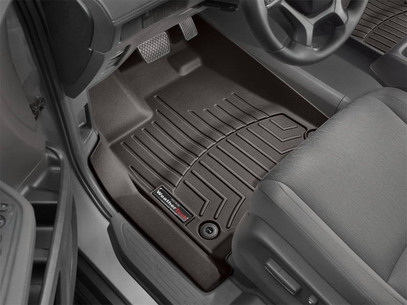Honda Odyssey FloorLiner - Front - WeatherTech - DigitalFit - Cocoa - `18-`27