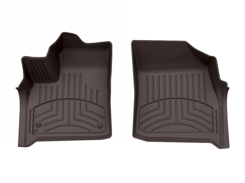 Buick Enclave Floor Mat Set - Front - WeatherTech - FloorLiner HP - Cocoa - `18-`24