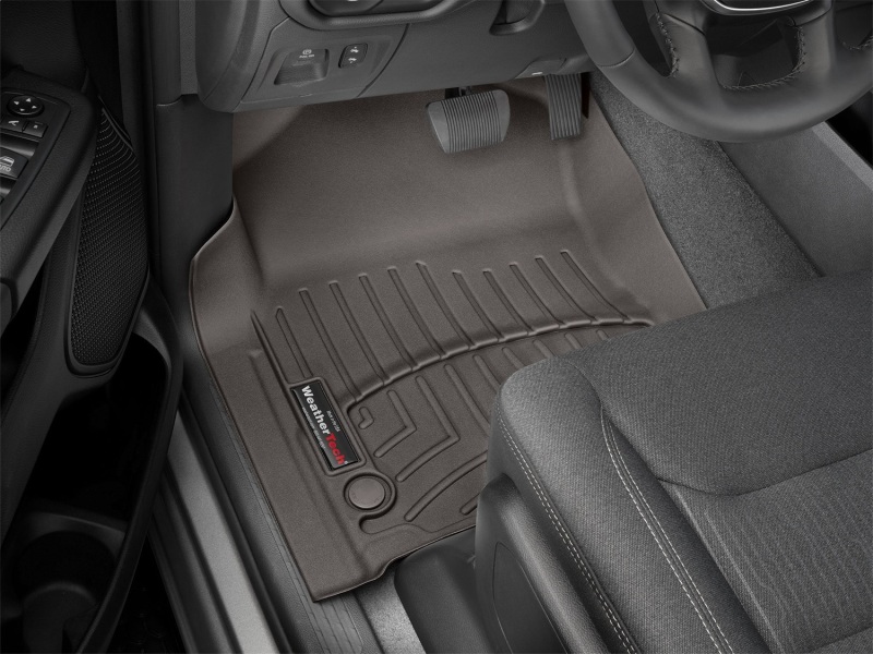 Dodge Ram Floor Mat Set - Front - WeatherTech - FloorLiner DigitalFit - Cocoa - `19-`27