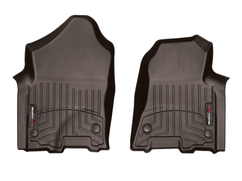 Dodge Ram Floor Mat Set - Front - WeatherTech - FloorLiner DigitalFit - Cocoa - `19-`27