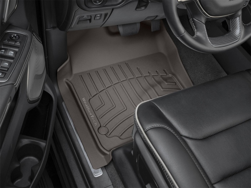 RAM 1500 Floor Mat Set - Front - WeatherTech - FloorLiner HP - Cocoa - `19-`27