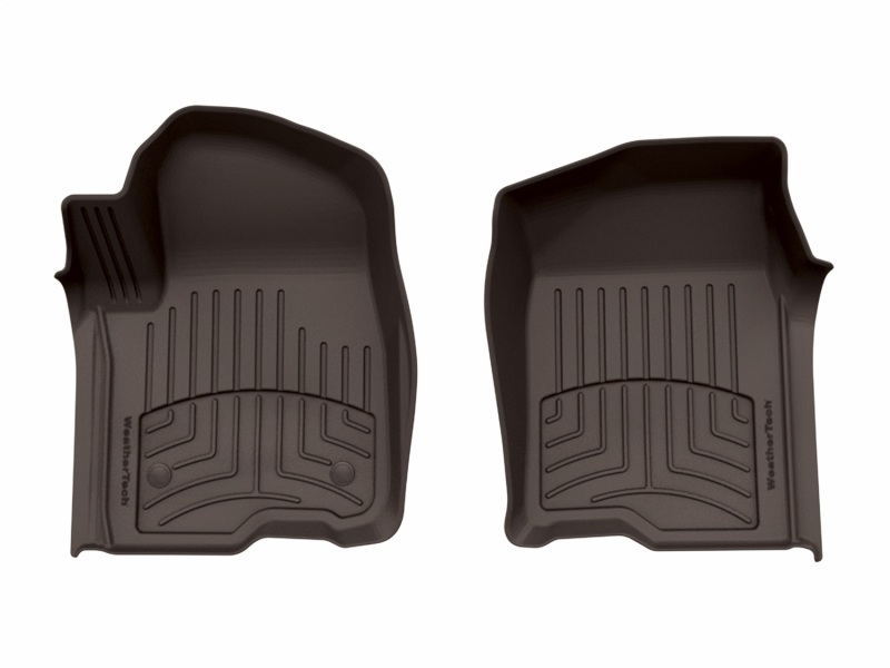 GMC Sierra Denali 1500 Floor Mats - Front - WeatherTech - FloorLiner HP - Cocoa - `19-`27 GMC Sierra Denali 1500 Floor Mats - Front - WeatherTech - FloorLiner HP - Cocoa - `19-`27