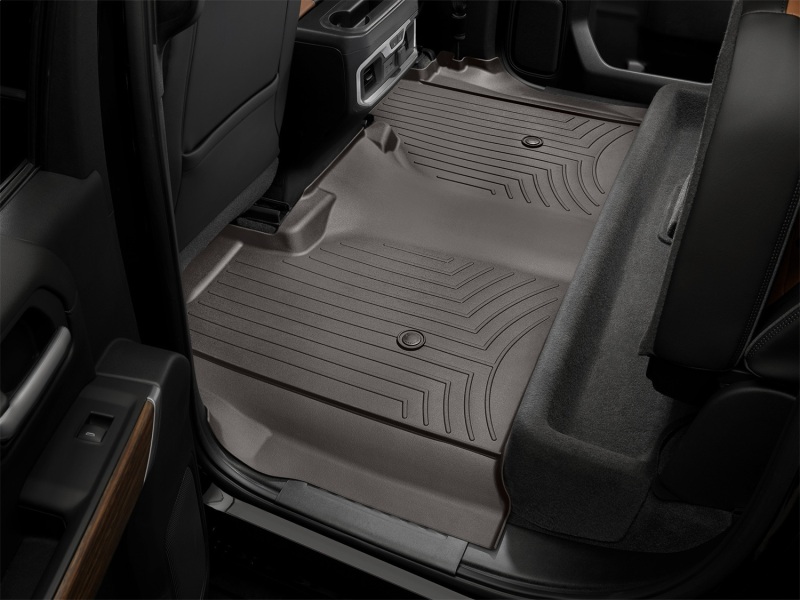 Chevrolet Silverado 1500 Crew Cab FloorLiner - Rear - WeatherTech - DigitalFit - Cocoa - `19-`27