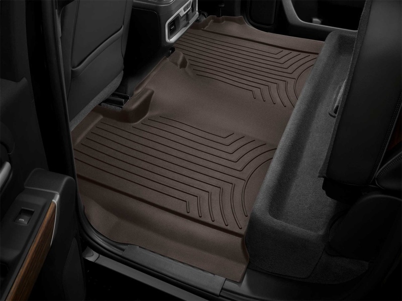 Chevrolet Silverado 1500 Floor Mat Set - Rear - WeatherTech - FloorLiner HP - Cocoa - `19-`27