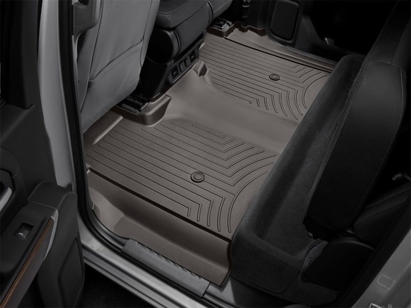 Chevrolet Silverado 1500 Crew Cab FloorLiner - Rear - WeatherTech - DigitalFit - Cocoa - `19-`27