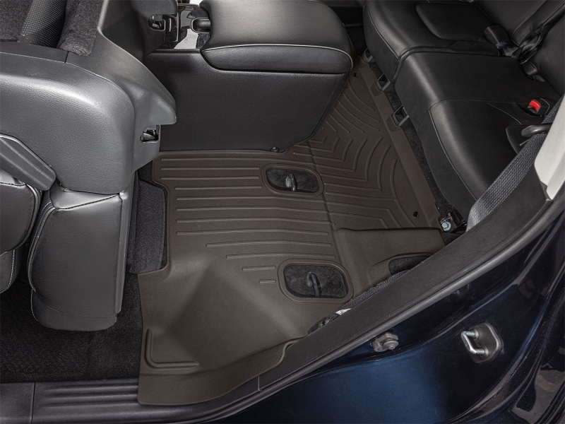 Infiniti QX80 Floor Mat - Rear - WeatherTech - FloorLiner HP - Cocoa - `19-`24
