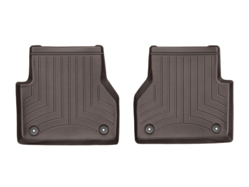 Audi A6 Floor Mats - Rear - WeatherTech - FloorLiner™ DigitalFit® - Cocoa - `19-`27