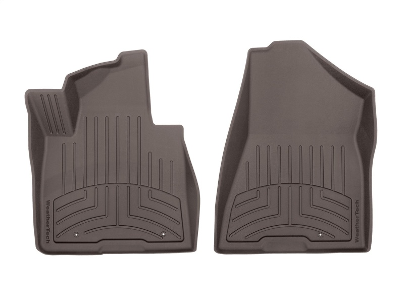 Kia Sportage Floor Mat Set - Front - WeatherTech - FloorLiner HP - Cocoa - `17-`27