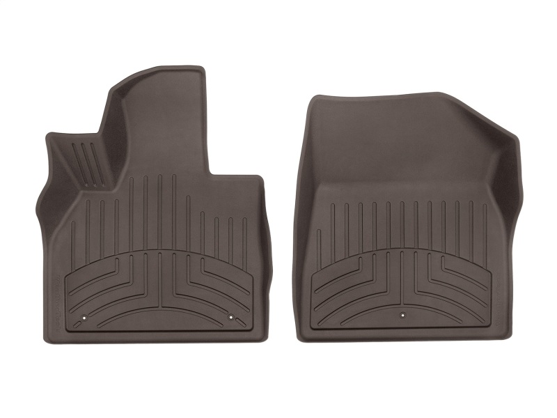 Hyundai Palisade Floor Mat Set - Front - WeatherTech - FloorLiner HP - Cocoa - `20-`27