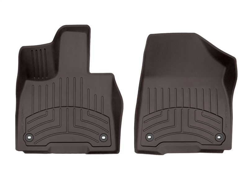 Toyota Sienna Floor Mats - Front - WeatherTech - FloorLiner HP - Cocoa - `21-`27