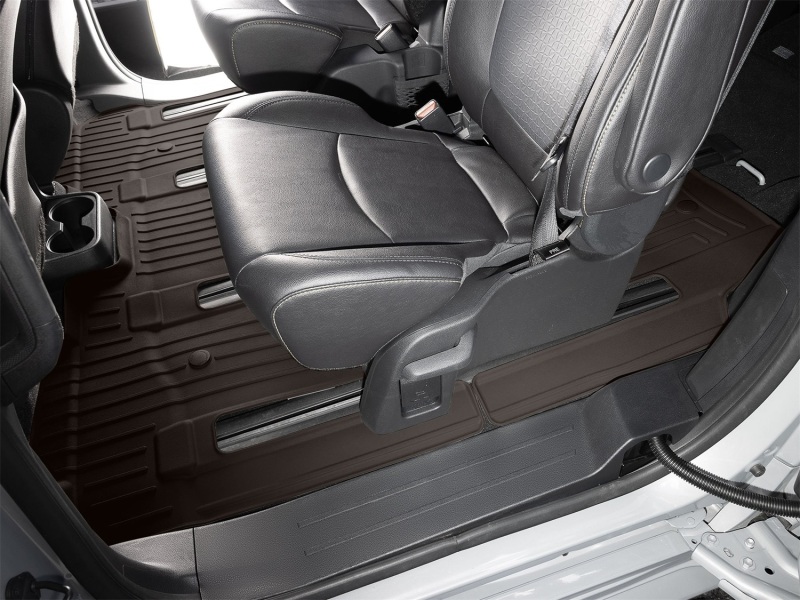 Toyota Sienna Floor Mat Set - Rear - WeatherTech - FloorLiner HP - Cocoa - `21-`26
