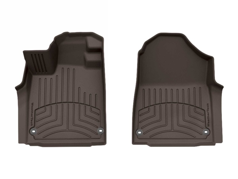 Acura MDX Floor Mat Set - Front - WeatherTech - FloorLiner HP - Cocoa - `22-`25