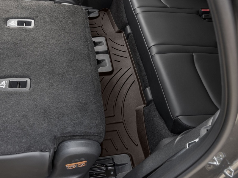 Infiniti QX60 Floor Mat - Rear - WeatherTech - 3D FloorLiner HP - Cocoa - `22-`26