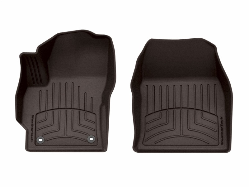 Toyota Corolla Cross Floor Mat Set - Front - WeatherTech - FloorLiner HP - Cocoa - `22-`26
