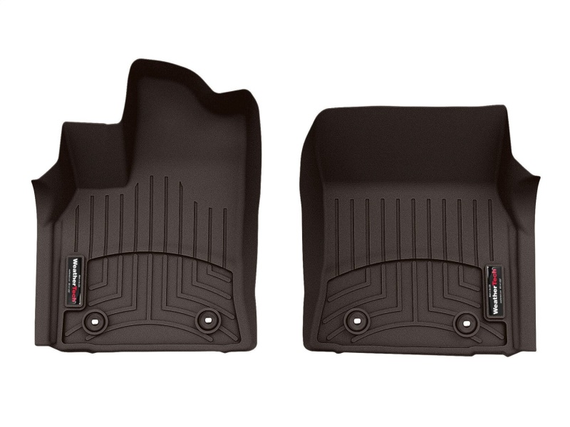 Toyota Tundra Double Cab FloorLiner - Front - WeatherTech - DigitalFit - Cocoa - `22-`27