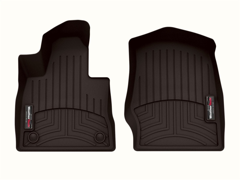 Ford Explorer Floor Mats - Front - WeatherTech - FloorLiner™ DigitalFit® - Cocoa - `22-`27