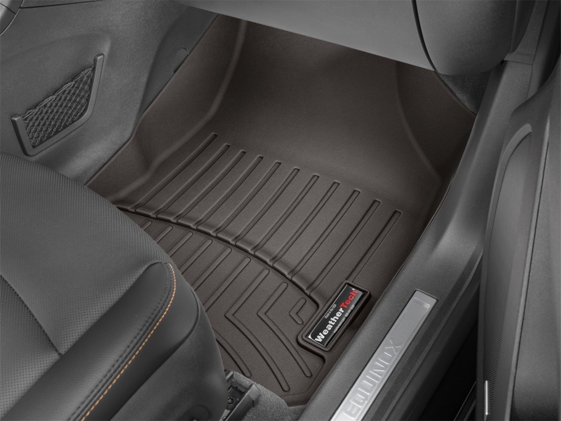 Ford Explorer ST Floor Mats - Front - WeatherTech - FloorLiner™ DigitalFit® - Cocoa - `22-`27