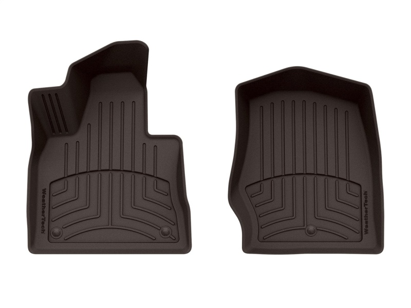 Ford Explorer Floor Mats - Front - WeatherTech - FloorLiner HP - Cocoa - `22-`27