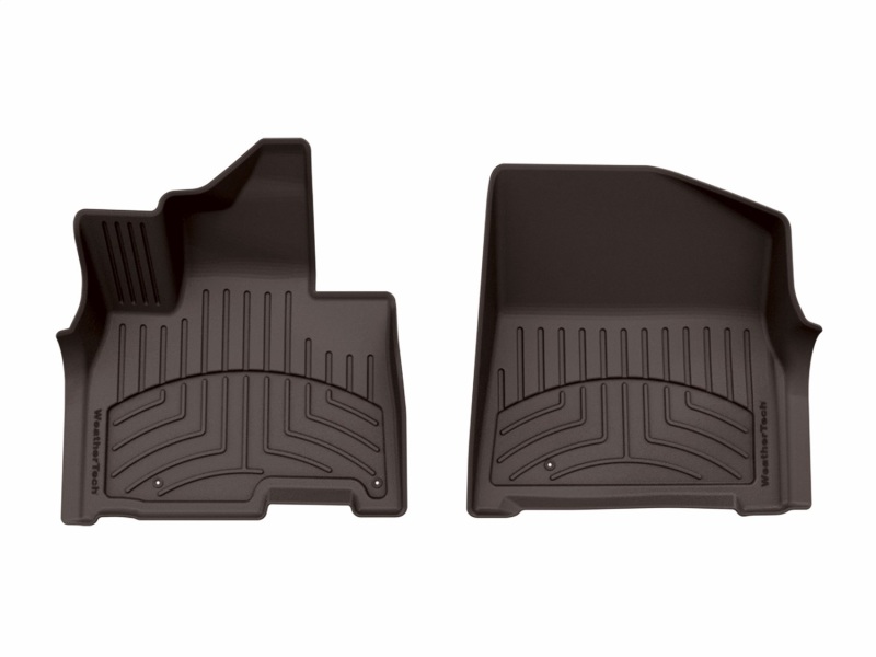 Hyundai Carnival Hybrid Floor Mat Set - Front - WeatherTech - FloorLiner HP - Cocoa - `25-`26