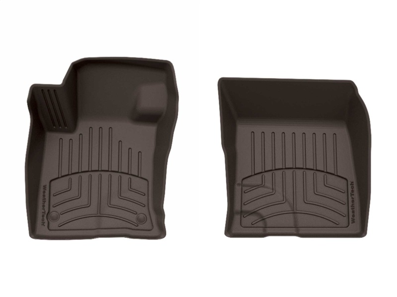 Ford Maverick Floor Mat Set - Front - WeatherTech - FloorLiner HP - Cocoa - `25-`27