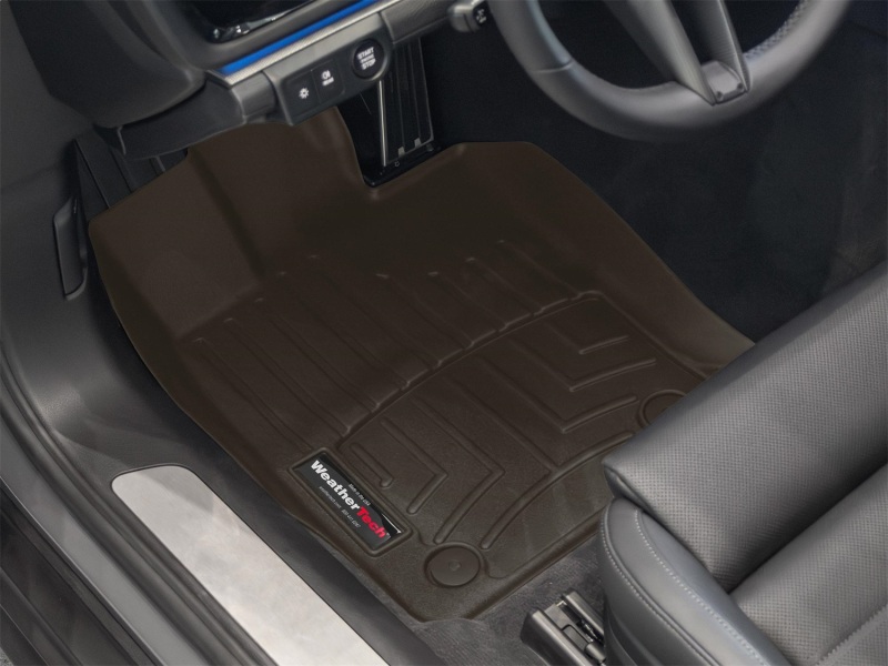 Porsche Panamera FloorLiner - Front - WeatherTech - DigitalFit - Cocoa - `24-`26