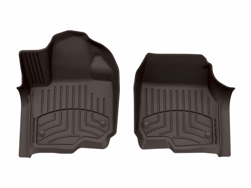 Ford Expedition Floor Mat Set - Front - WeatherTech - FloorLiner HP - Cocoa - `25-`26