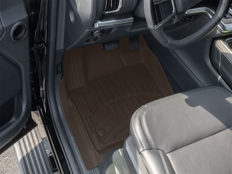 Ford Expedition Floor Mat Set - Front - WeatherTech - FloorLiner HP - Cocoa - `25-`26