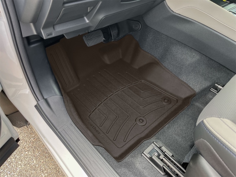 Subaru Forester Floor Mat Set - Front - WeatherTech - FloorLiner HP - Cocoa - `25-`26