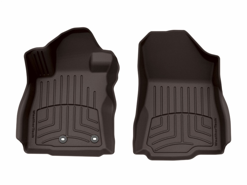 Subaru Forester Floor Mat Set - Front - WeatherTech - FloorLiner HP - Cocoa - `25-`26