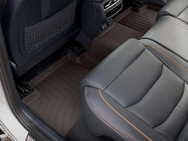 Genesis GV70 FloorLiner HP - Rear - WeatherTech - 3D Floor Mat - Cocoa - 2026+