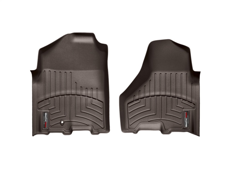 Dodge Ram Floor Mat Set - Front - WeatherTech - DigitalFit - Cocoa - `09-`13