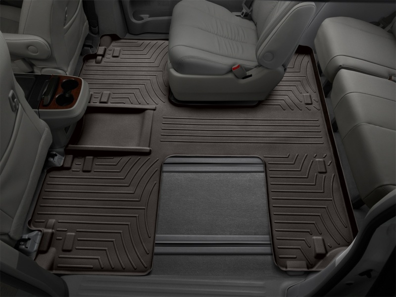 Toyota Sienna FloorLiner - Rear - WeatherTech - DigitalFit - Cocoa - `11-`27