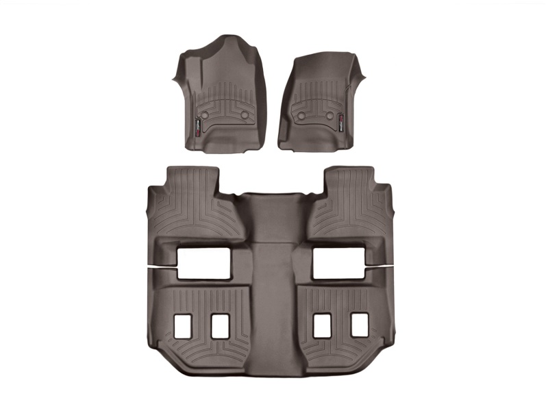 Dodge Durango FloorLiner - Front + Rear - WeatherTech - DigitalFit - Cocoa - `11-`27