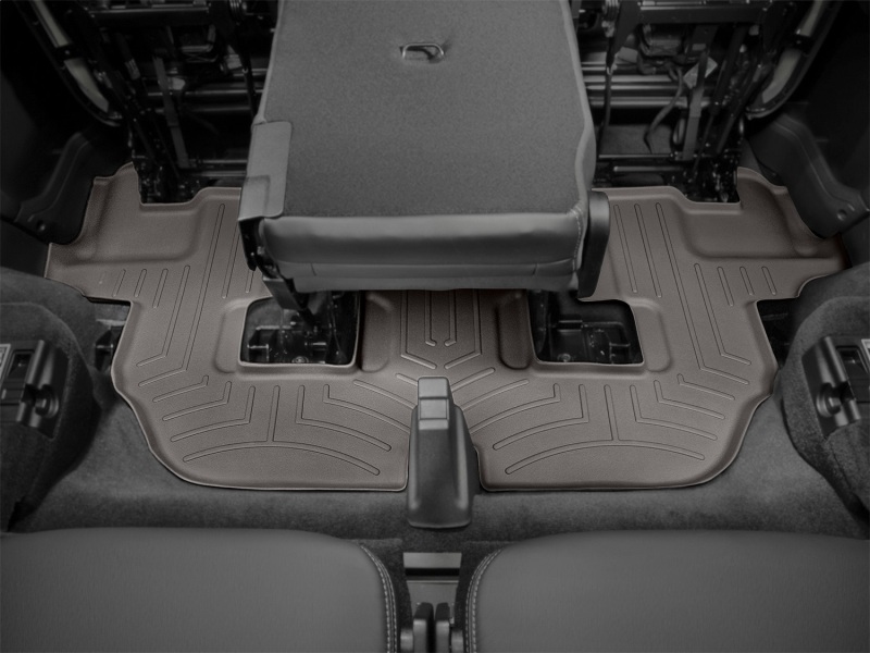 Land Rover LR4 Floor Liners - Rear (Third Row) - WeatherTech - FloorLiner DigitalFit - Cocoa - `11-`27