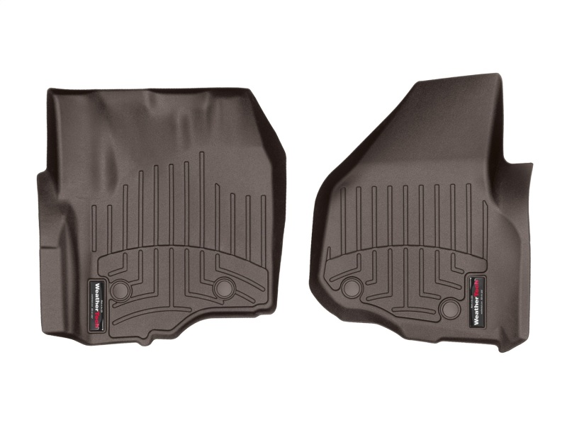 Ford F-250 Floor Mats - Front - WeatherTech - DigitalFit - Cocoa - `12-`16