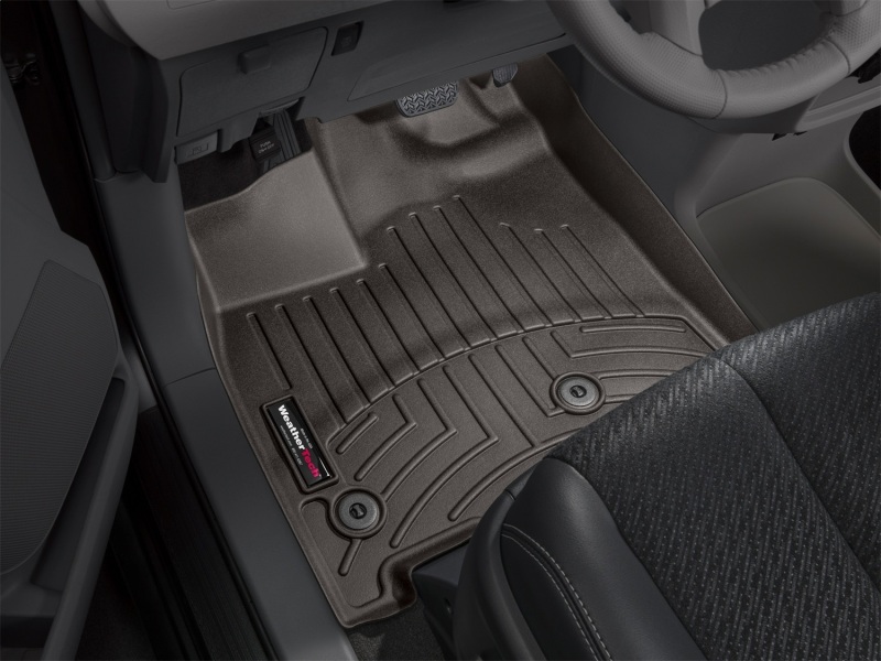 Toyota Sienna Floor Liner - Front - WeatherTech - DigitalFit - Cocoa - `13-`27