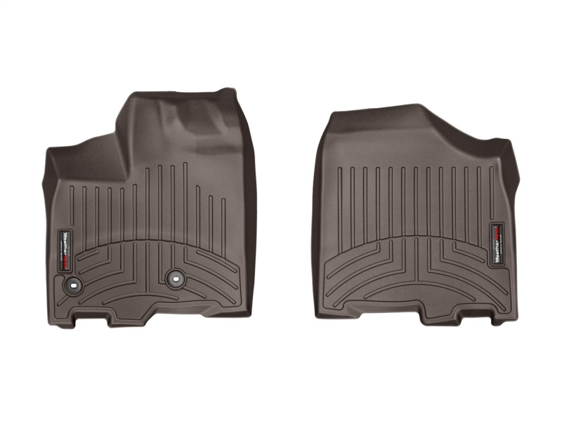 Toyota Sienna Floor Liner - Front - WeatherTech - DigitalFit - Cocoa - `13-`27