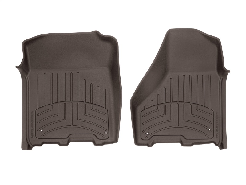 Dodge Ram 1500 Crew Cab Floor Mat Set - Front - WeatherTech - FloorLiner HP - Cocoa - `12-`18