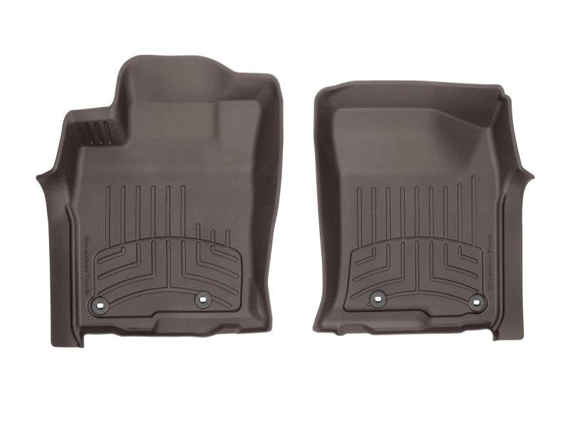 Toyota 4Runner Floor Mat Set - Front - WeatherTech - FloorLiner HP - Cocoa - `13-`27