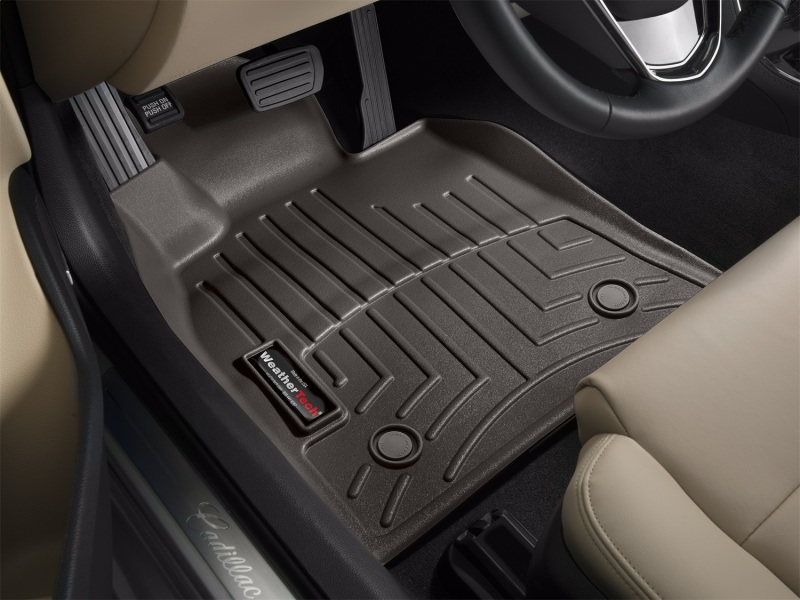 Cadillac ATS FloorLiner - Front - WeatherTech - DigitalFit - Cocoa - `13-`27