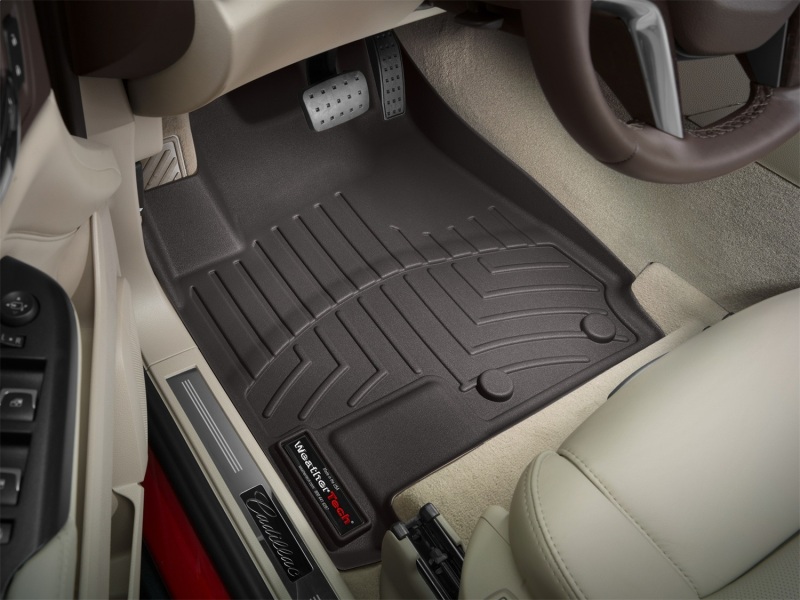 Cadillac SRX FloorLiner - Front - WeatherTech - DigitalFit - Cocoa - `10-`27