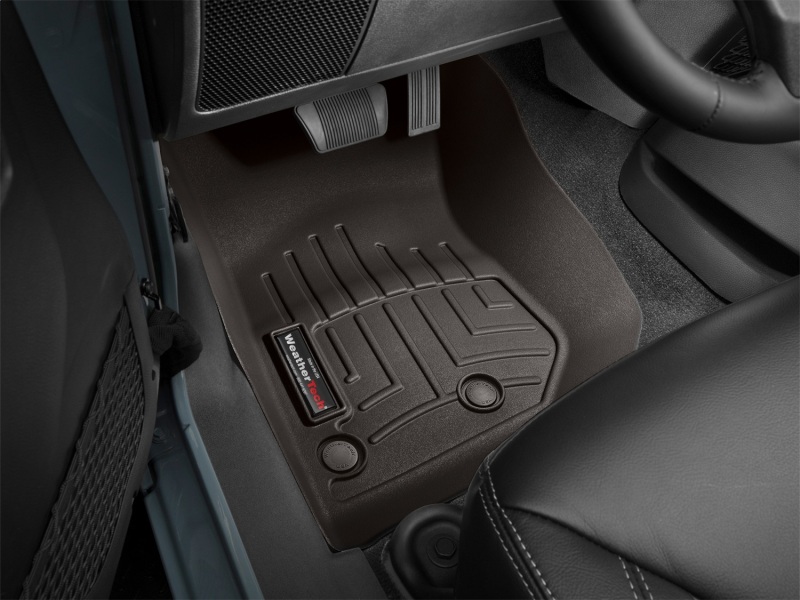 Jeep Wrangler FloorLiner - Front - WeatherTech - DigitalFit - Cocoa - `14-`16