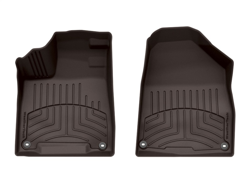 Acura MDX Floor Mat Set - Front - WeatherTech - FloorLiner HP - Cocoa - `14-`20