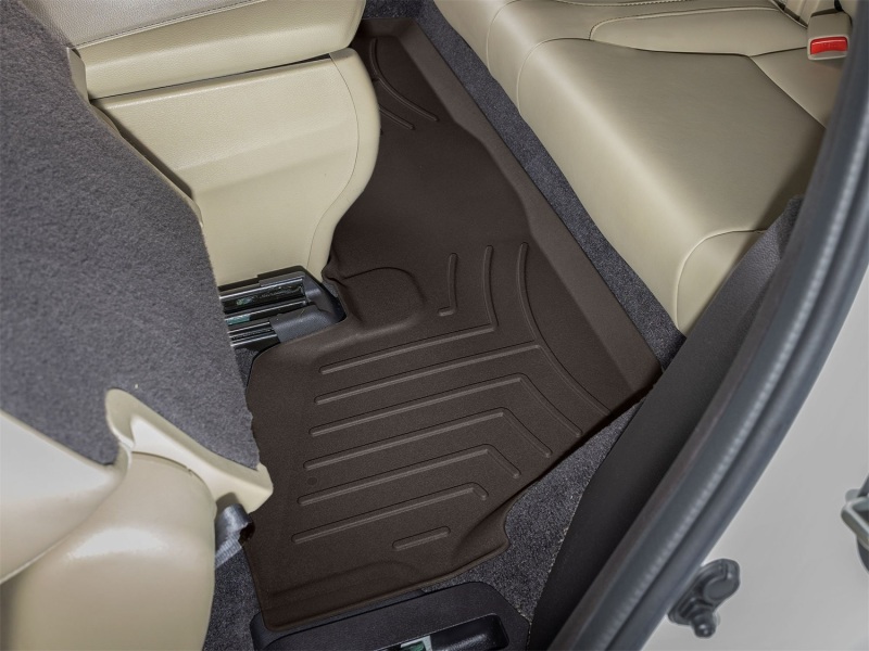 Acura MDX Floor Mat - Rear - WeatherTech - FloorLiner HP - Cocoa - `17-`20