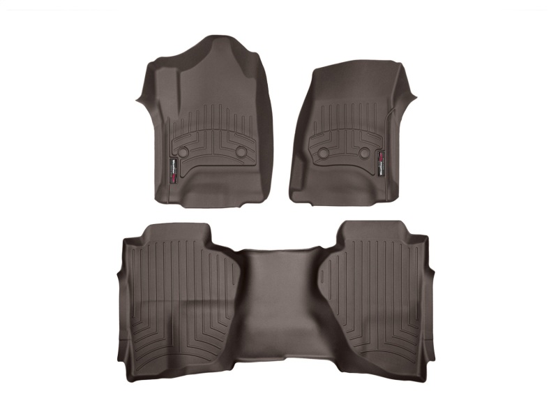 Chevrolet Silverado FloorLiner - Front + Rear - WeatherTech - DigitalFit - Cocoa - `14-`27