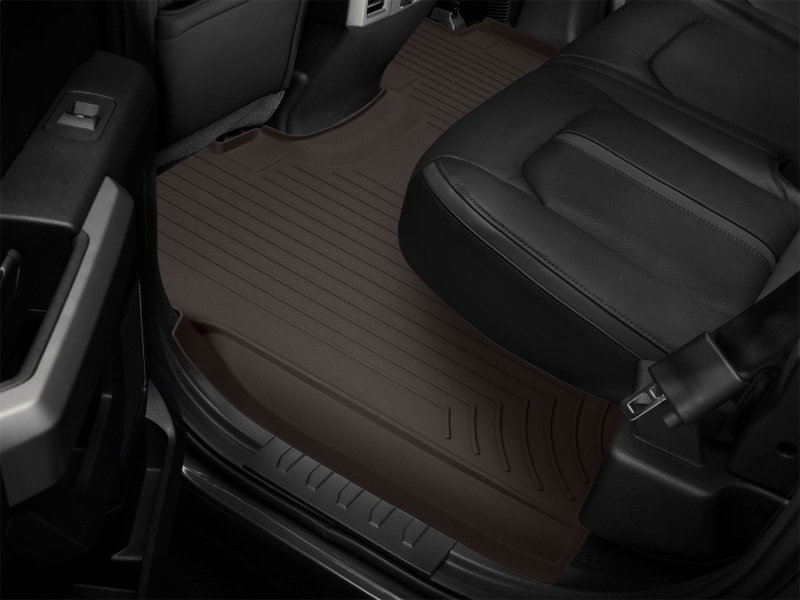 Ford F-150 3D FloorMat - Rear - WeatherTech - FloorLiner HP - Cocoa - `15-`27