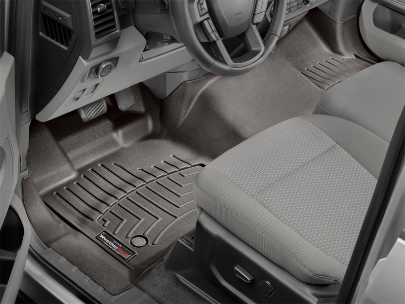 Ford F-150 FloorLiner - Front - WeatherTech - DigitalFit - Cocoa - `15-`27