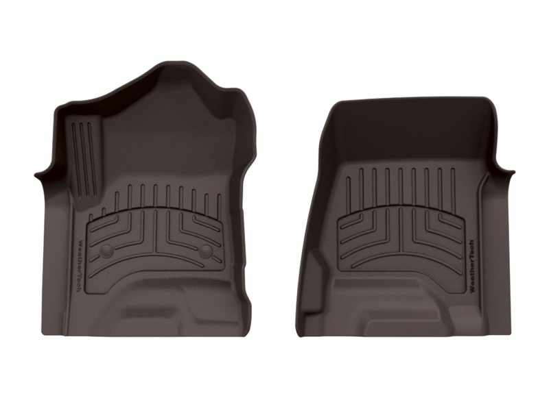 Chevrolet Silverado Floor Mats - Front - WeatherTech - FloorLiner HP - Cocoa - `15-`19