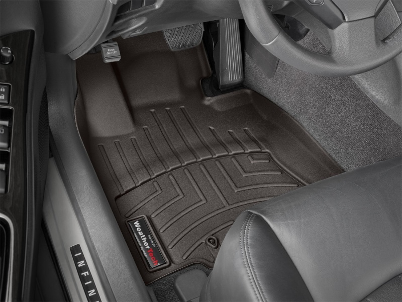 Infiniti EX35 Floor Mats - Front - WeatherTech - FloorLiner DigitalFit - Cocoa - `08-`13